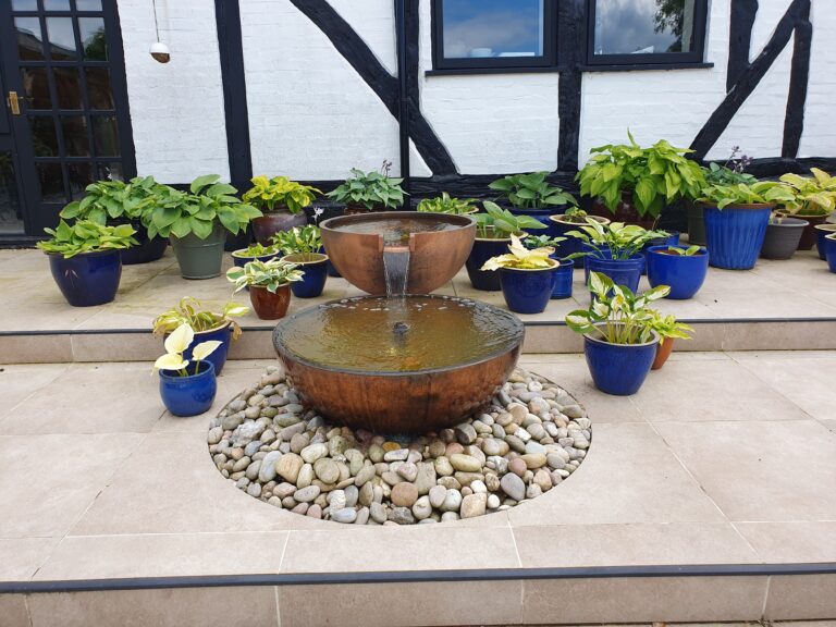 Water Feature - Copper Bowls