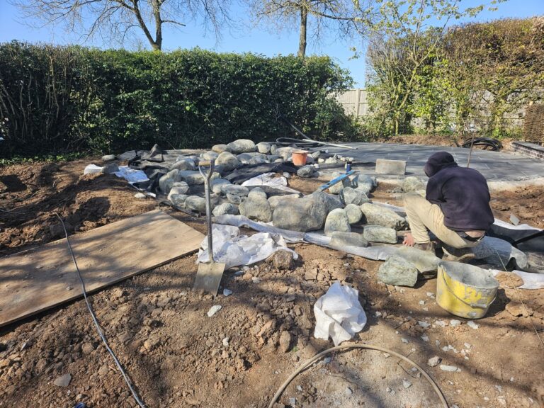 Kate Charles Garden Design - Working alongside trades while renovating