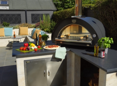 Kate Charles Garden Design - Pizza oven ready for a family lunch