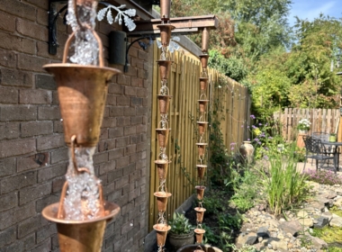 Kate Charles Garden Design - Sustainable rain chains