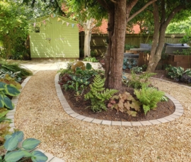 Exuberant shade planting